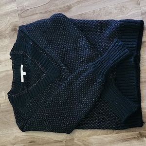 Black and metallic gold Veronica Beard sweater